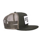 "Side view of army green trucker cap with Marty Baptist art patch – FallenBROKENstreet limited edition"

