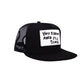 FBS x Marty Baptist Strum Trucker Cap in black with embroidered “You Strum and I’ll Sing” patch.