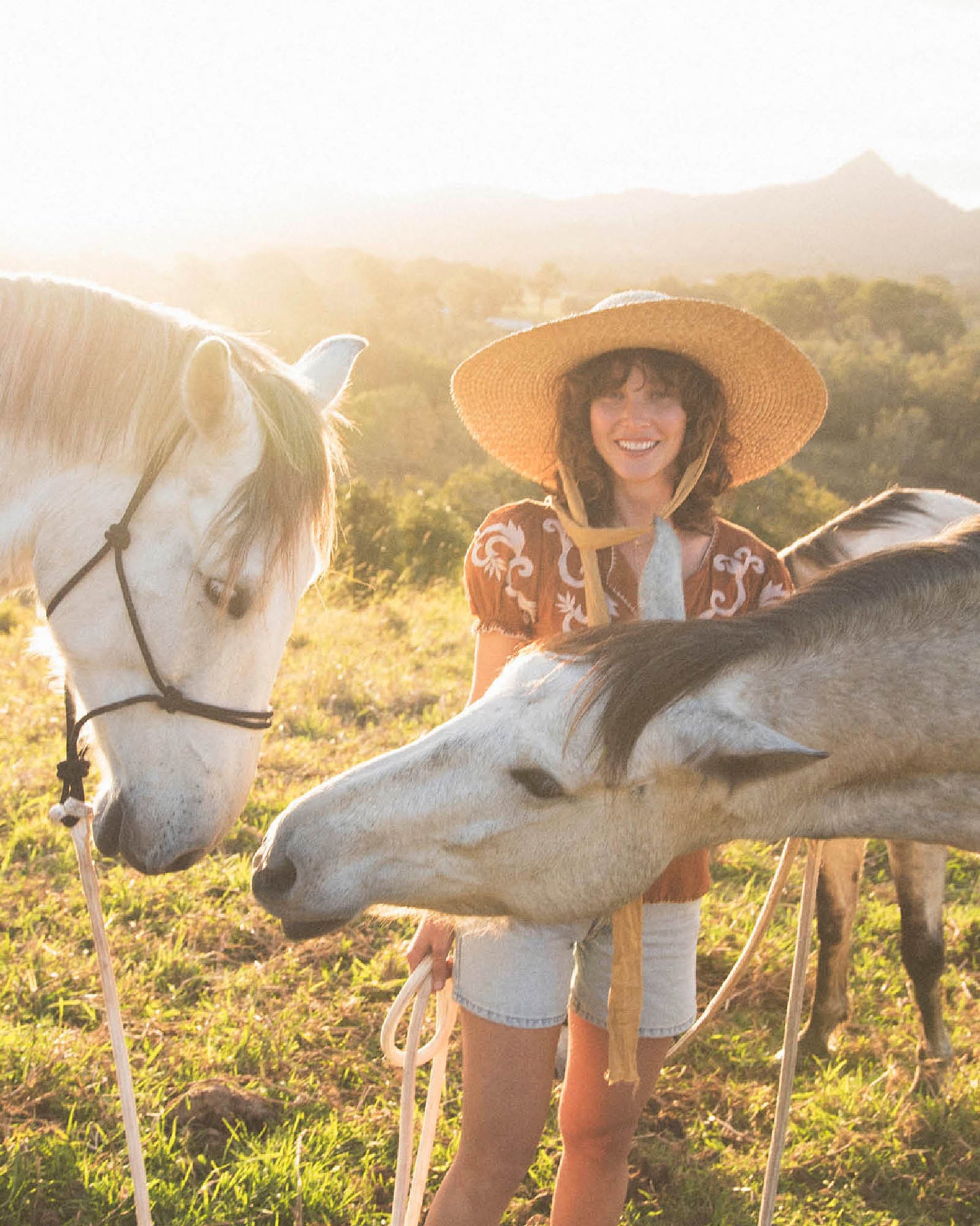 The Meadow Straw Hat - Rose
