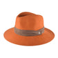 Chapeau Large en Feutre The Moment - Orange Rouillé 