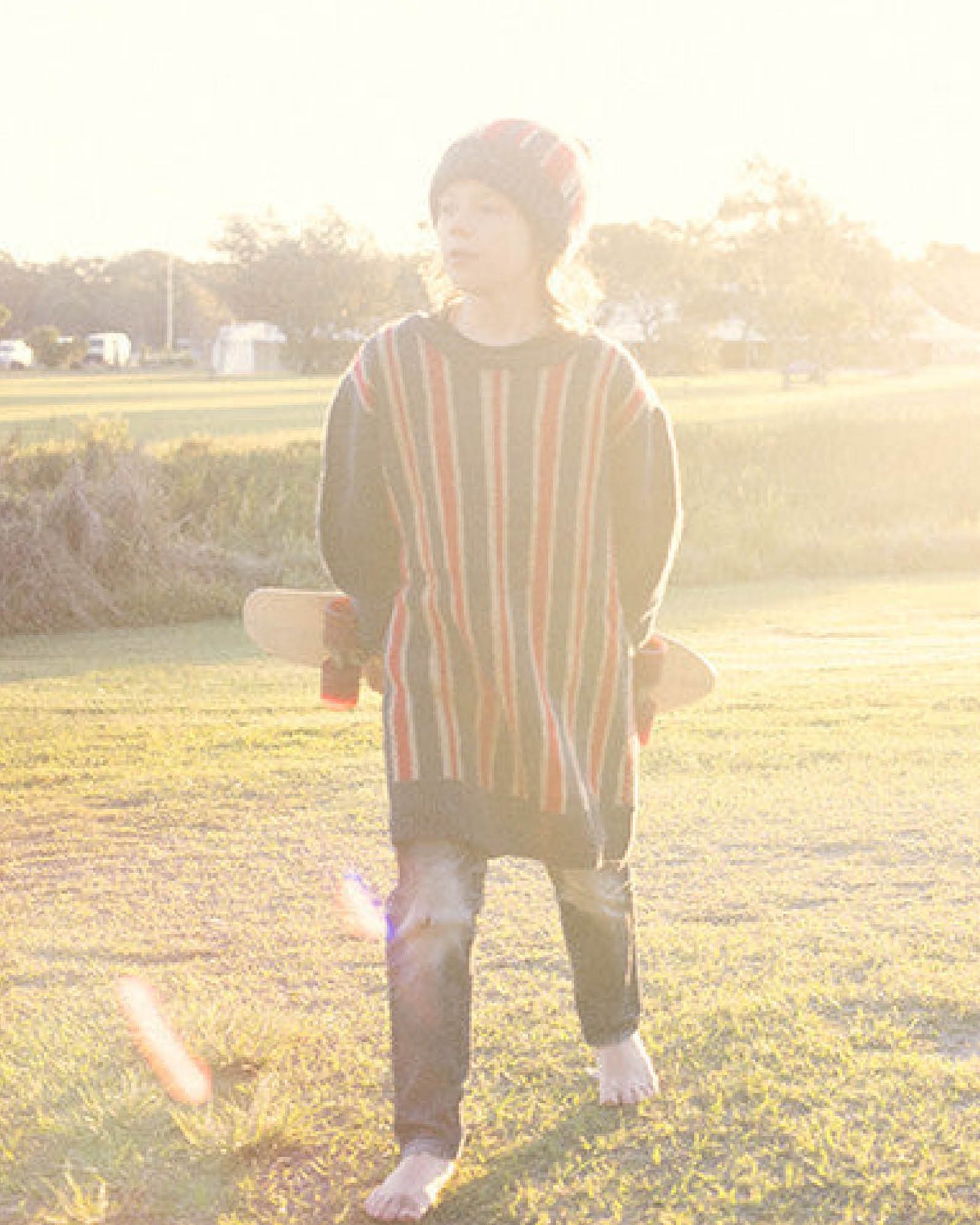 The MOP Beanie - Enfants - Sarcelle et Orange 