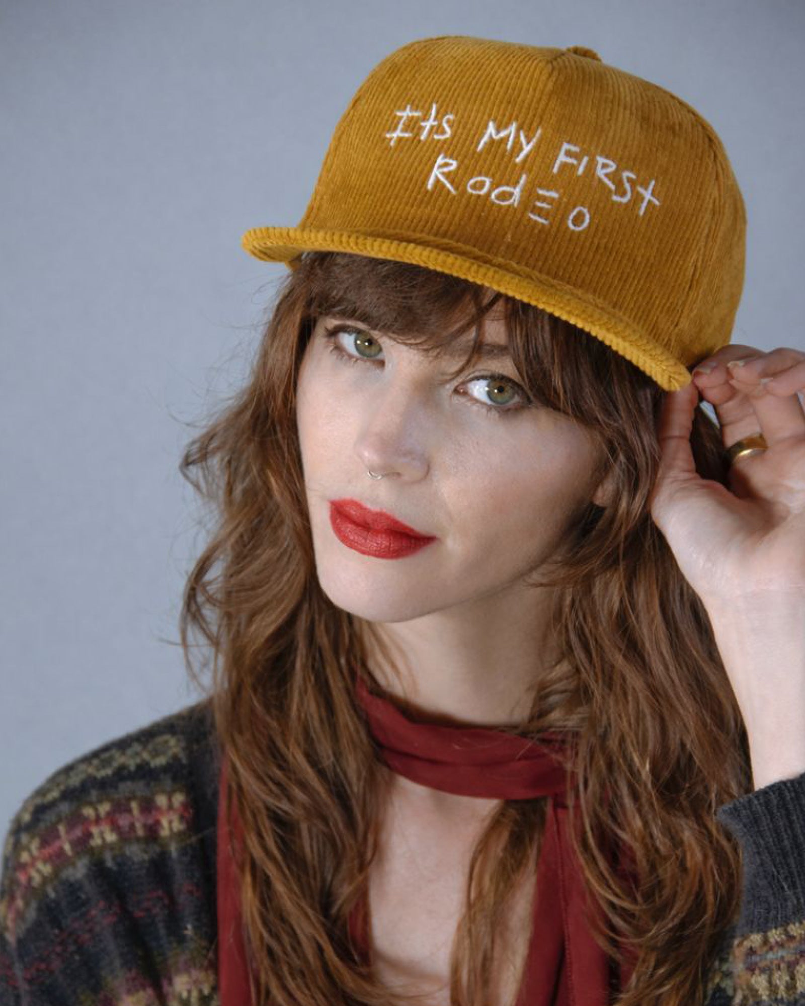 It’s My First Rodeo – Corduroy Stash Cap in Caramel - fallenBROKENstreet