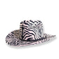 zebra print cowboy hat by fallenbrokenstreet