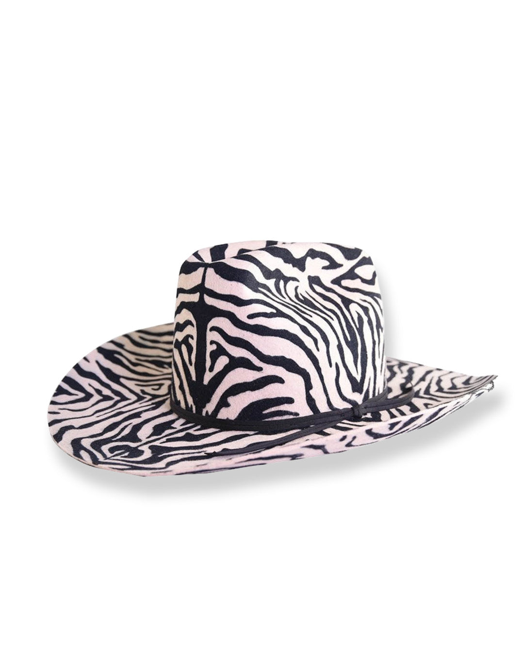 zebra print cowboy hat by fallenbrokenstreet