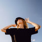 Unisex recycled black summer hat

