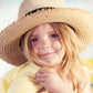 FallenBROKENstreet River Straw Hat – Kids, summer straw hat with bow and leather band.