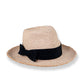 Straw Raffia Hat with black bow
