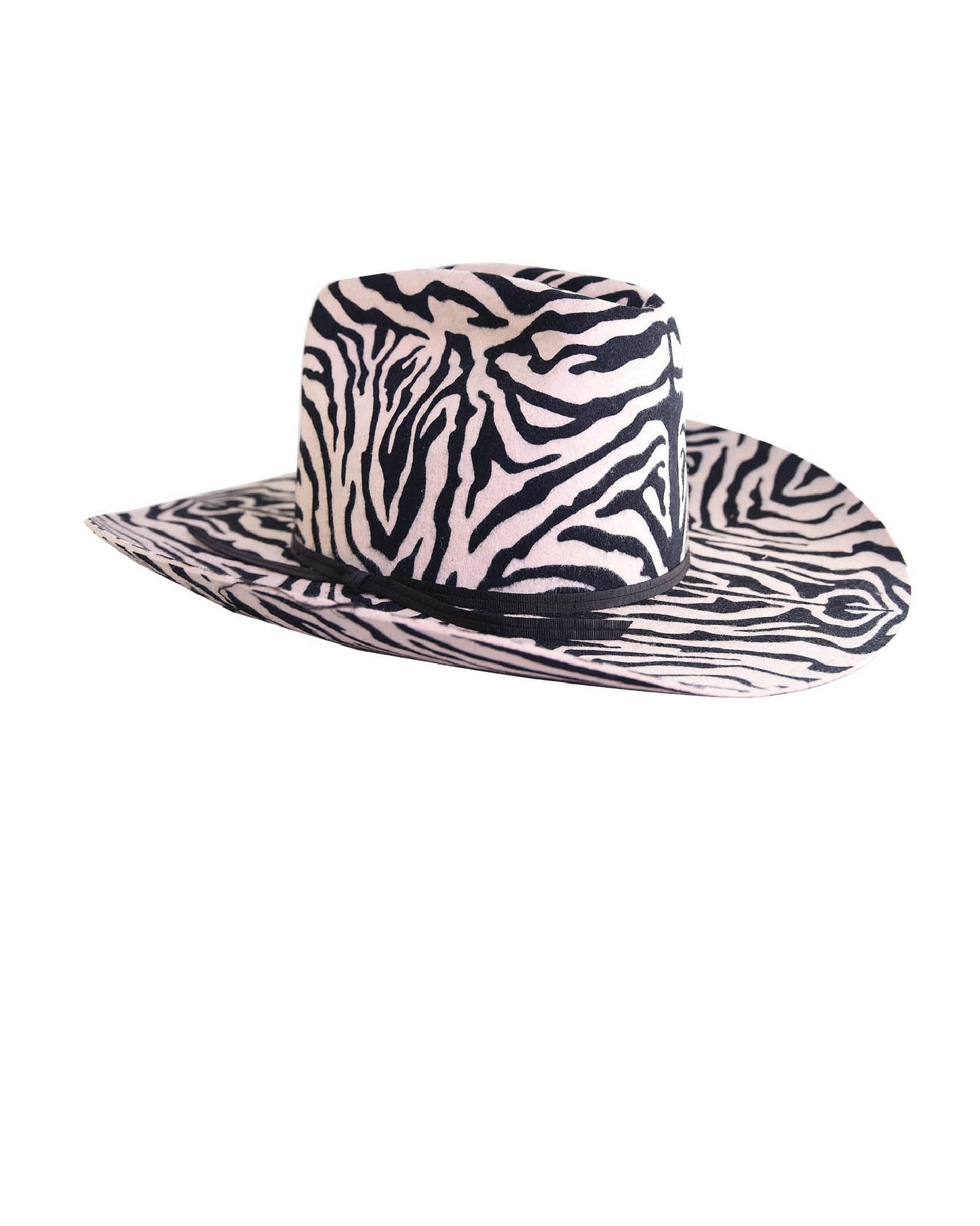 The Ruby Felt Hat - Zebra