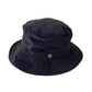 Saturday Bucket Hat Black, cotton chenille wide brim hat with UPF 50+ protection.
