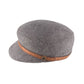 Front view of the Slipway Grey kids hat made from Australian wool felt

