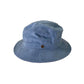 Saturday Bucket Hat Blue Corduroy, cotton corduroy wide brim hat with UPF 50+.