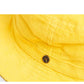 Saturday Bucket Hat Yellow, cotton chenille wide brim hat with UPF 50+ protection.