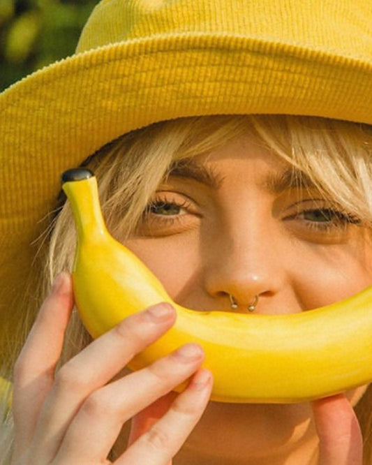 FallenBROKENstreet Saturday Bucket Hat – Yellow, breathable cotton chenille with cotton inner band with gaterburg banana