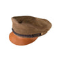 The Suede Bowie Cap – Original by FallenBROKENstreet. Genuine suede cap with rope detailing, copper-toned hardware, and smooth leather trim. Inspired by music and art.