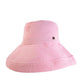 Soft pink cotton corduroy bucket hat with wide brim by FallenBROKENstreet, foldable and breathable, perfect for summer beachwear or festivals.

