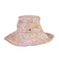 Sunday Bucket Hat Paisley, cotton canvas wide brim summer hat with breathable band.