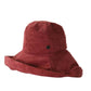 Sunday Bucket Hat Rose, oversized cotton bucket hat with wide brim and breathable cotton band.