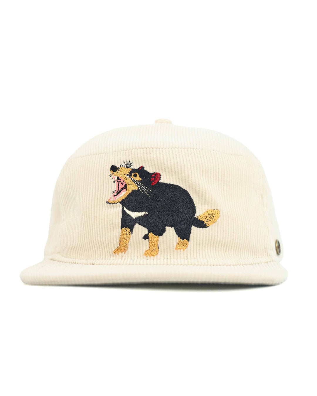 PREORDER - The Stash Cap - Tasmanian Devil - Ivory Corduroy
