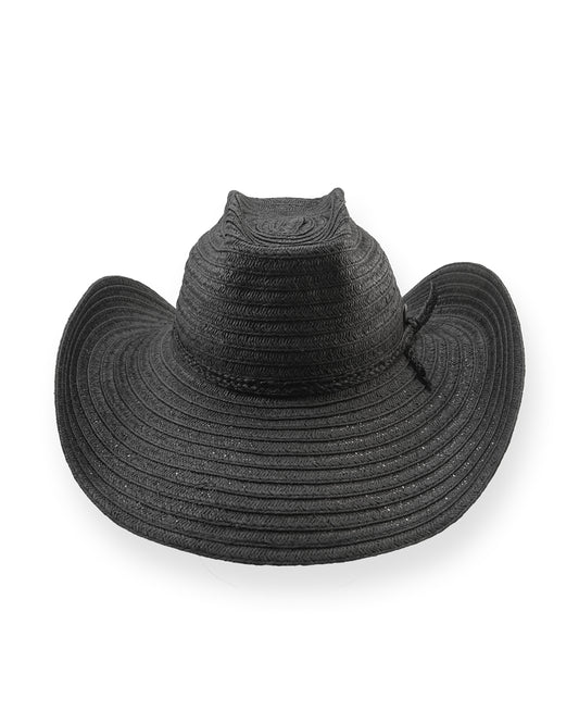 The Maverick - Black Straw Cowboy Hat