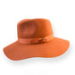 The Candy Wide Brim Felt Hat –  Rust