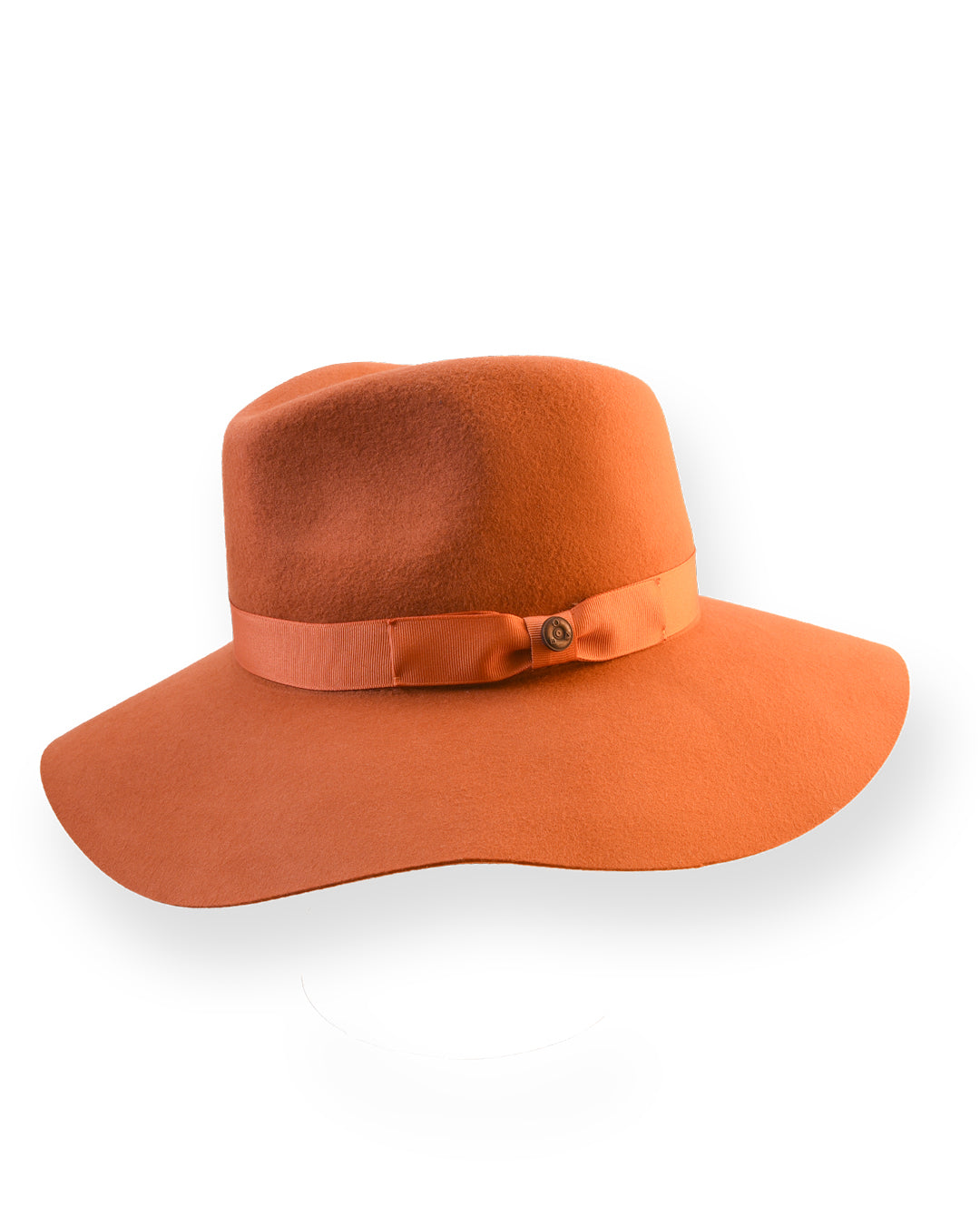 The Candy Wide Brim Felt Hat –  Rust