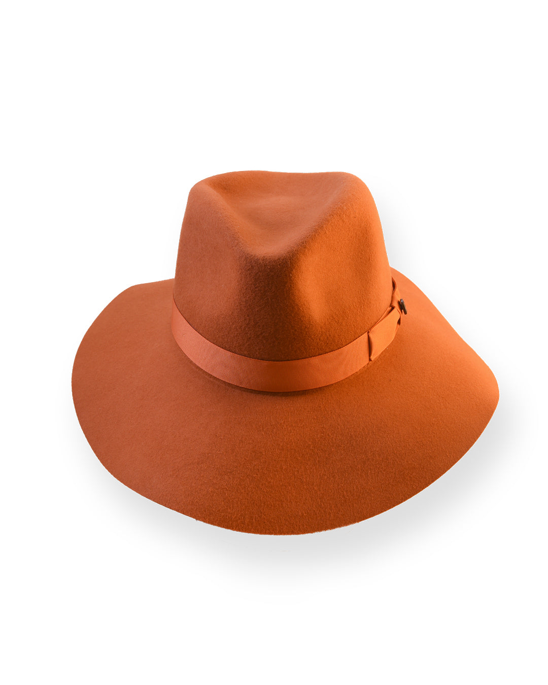 The Candy Wide Brim Felt Hat –  Rust