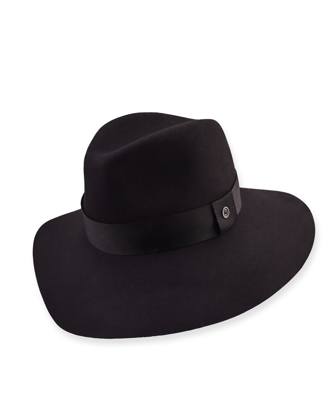 The Candy Wide Brim Felt Hat –  Black