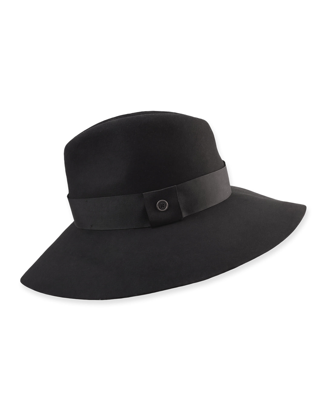The Candy Wide Brim Felt Hat –  Black