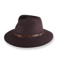 The Dingo Chocolate felt hat rich brown Australian wool fedora with leather band outdoor lifestyle