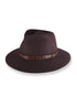 The Dingo Chocolate felt hat rich brown Australian wool fedora with leather band outdoor lifestyle