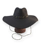 The Paloma - Wide Brim Straw Hat in Black