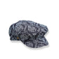 denim flat cap with flower pattern