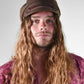 Portrait of man wearing the sea brown cap