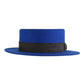 Chapeau en Feutre The Trip - Bleu sur Noir