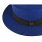 Chapeau en Feutre The Trip - Bleu sur Noir