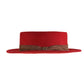 The Trip Felt Hat - Chocolate on Red
