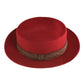 The Trip Felt Hat - Chocolate on Red