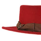 The Trip Felt Hat - Chocolate on Red