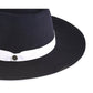 Chapeau en feutre de la série TripTych - Triangle - Marine/Blanc