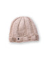 • The Transcend Classic Beanie beige close-up showing knit texture and soft neutral tone
