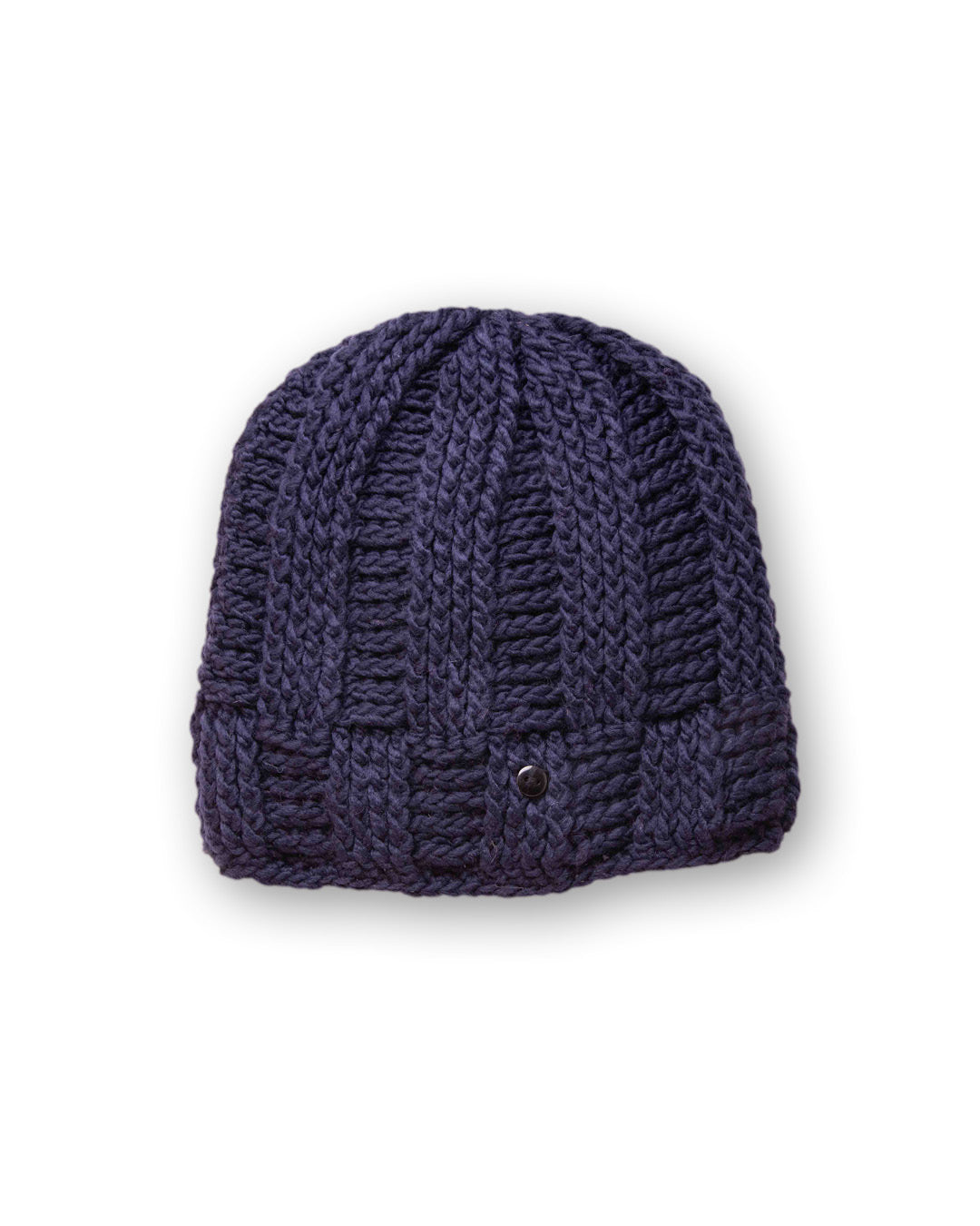 The Transcend Classic Beanie navy product shot on neutral background showing compact shape and classic silhouette