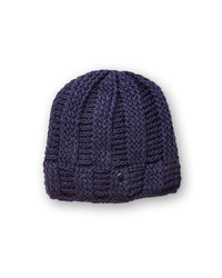 The Transcend Classic Beanie navy product shot on neutral background showing compact shape and classic silhouette