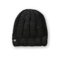 The Transcend Classic Beanie black worn beanie showing above-ear fit and structured fisherman silhouette