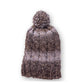 •The Cosmic Dust Beanie chocolate product shot on neutral background showing slouchy silhouette and rich tone