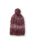 • The Cosmic Dust Beanie mauve product shot on neutral background showing slouchy silhouette and gentle colour tone