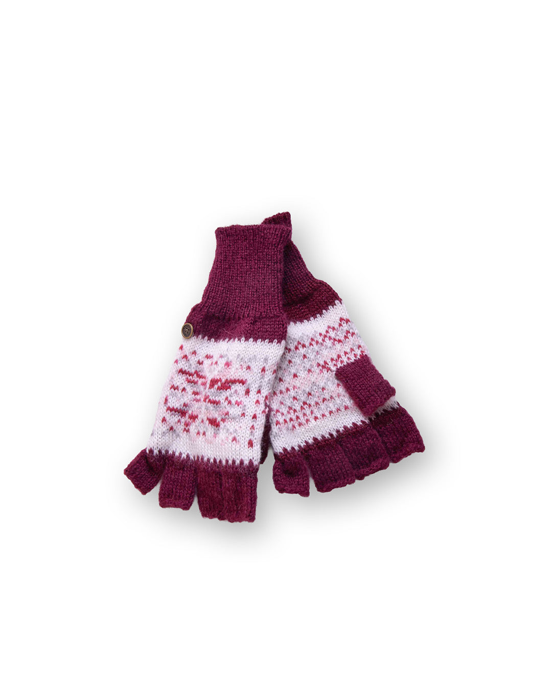 The Fingerless Gloves – Cosy Maroon