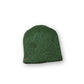 The Wally Beanie green product shot on neutral background showing short shape and clean minimal design