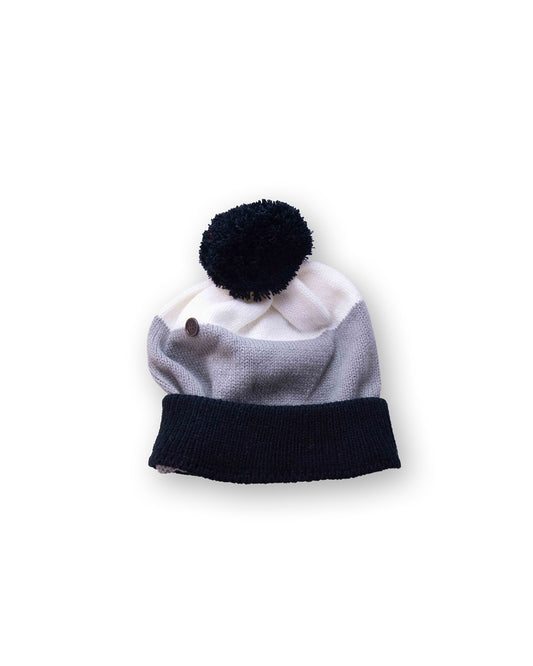 The Cherry Top Beanie - BLACK