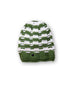 •The Transcend Stripes Beanie product shot on neutral background showing compact shape and bold stripe design
