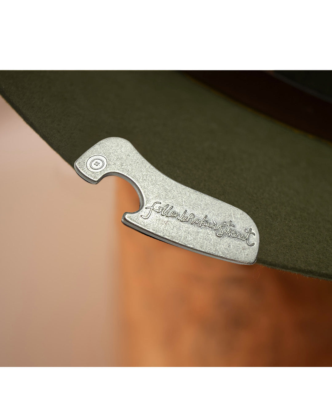 fallenBROKENstreet Patent Bottle Opener Hat Brim - Silver